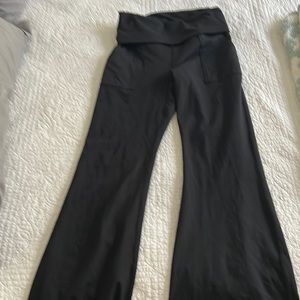 OFFLINE By Aerie The Hugger High Waisted Foldover Flare Legging size large